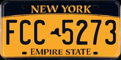 NY license plate FCC5273