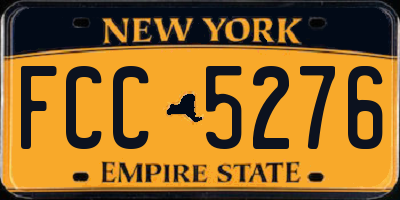 NY license plate FCC5276
