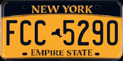 NY license plate FCC5290