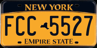 NY license plate FCC5527