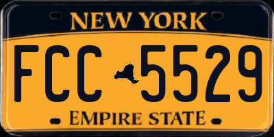 NY license plate FCC5529