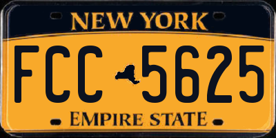 NY license plate FCC5625