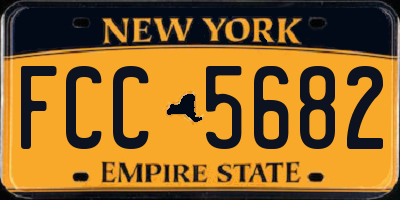 NY license plate FCC5682