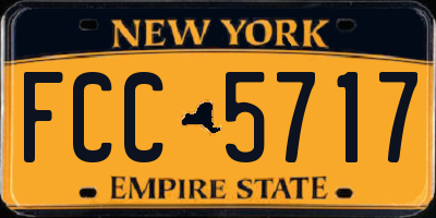 NY license plate FCC5717