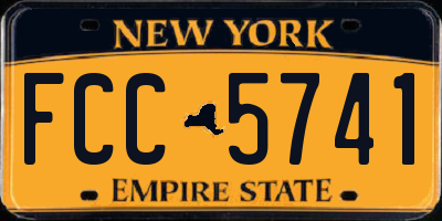 NY license plate FCC5741