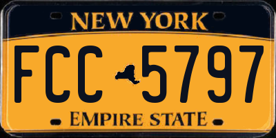 NY license plate FCC5797