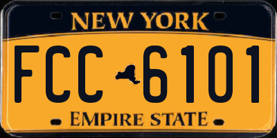 NY license plate FCC6101