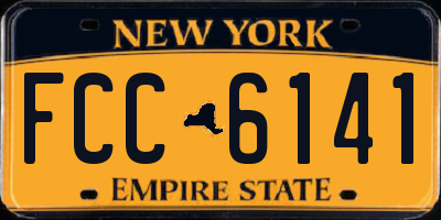 NY license plate FCC6141