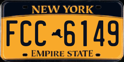 NY license plate FCC6149