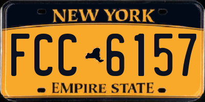 NY license plate FCC6157