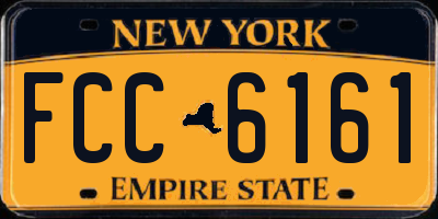 NY license plate FCC6161