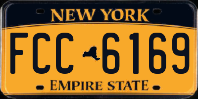 NY license plate FCC6169