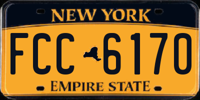 NY license plate FCC6170