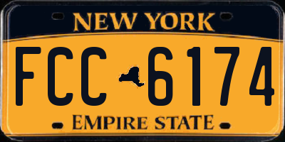 NY license plate FCC6174