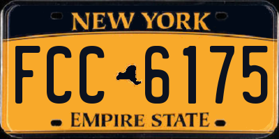 NY license plate FCC6175