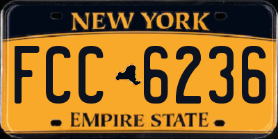 NY license plate FCC6236