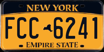 NY license plate FCC6241