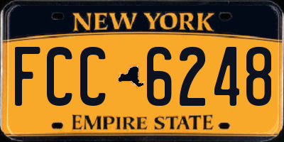 NY license plate FCC6248