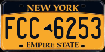 NY license plate FCC6253