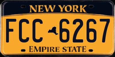 NY license plate FCC6267