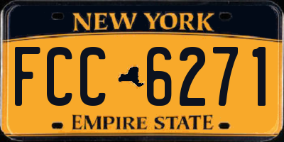 NY license plate FCC6271