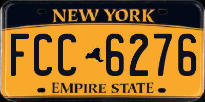 NY license plate FCC6276