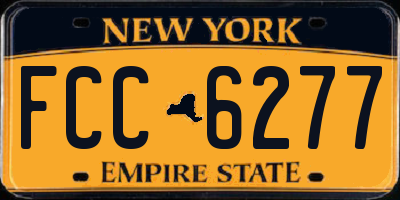 NY license plate FCC6277
