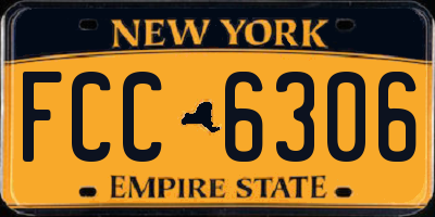 NY license plate FCC6306