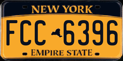NY license plate FCC6396