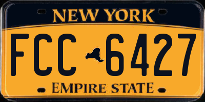 NY license plate FCC6427