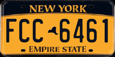 NY license plate FCC6461