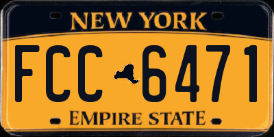 NY license plate FCC6471