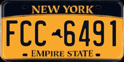 NY license plate FCC6491