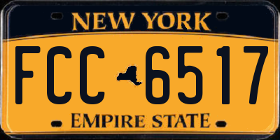 NY license plate FCC6517