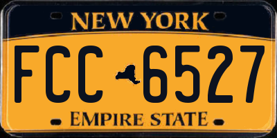 NY license plate FCC6527
