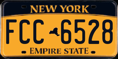 NY license plate FCC6528
