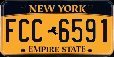 NY license plate FCC6591