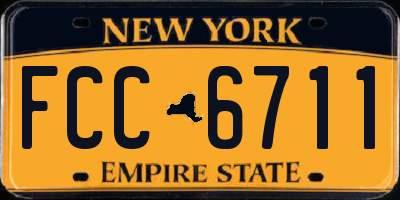 NY license plate FCC6711