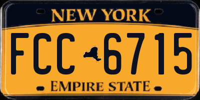 NY license plate FCC6715
