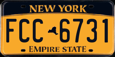 NY license plate FCC6731
