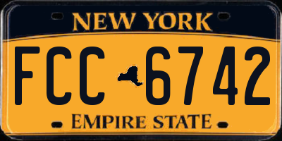 NY license plate FCC6742