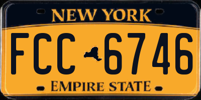 NY license plate FCC6746