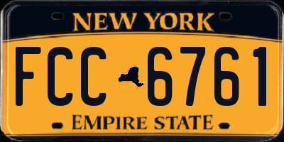 NY license plate FCC6761