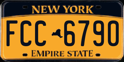 NY license plate FCC6790