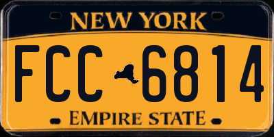 NY license plate FCC6814
