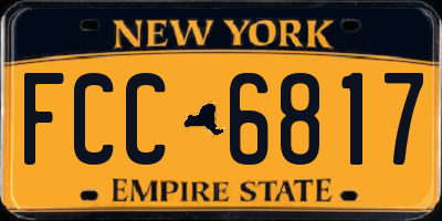 NY license plate FCC6817