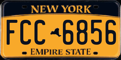 NY license plate FCC6856