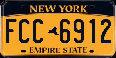 NY license plate FCC6912