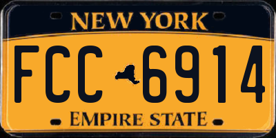 NY license plate FCC6914