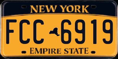 NY license plate FCC6919